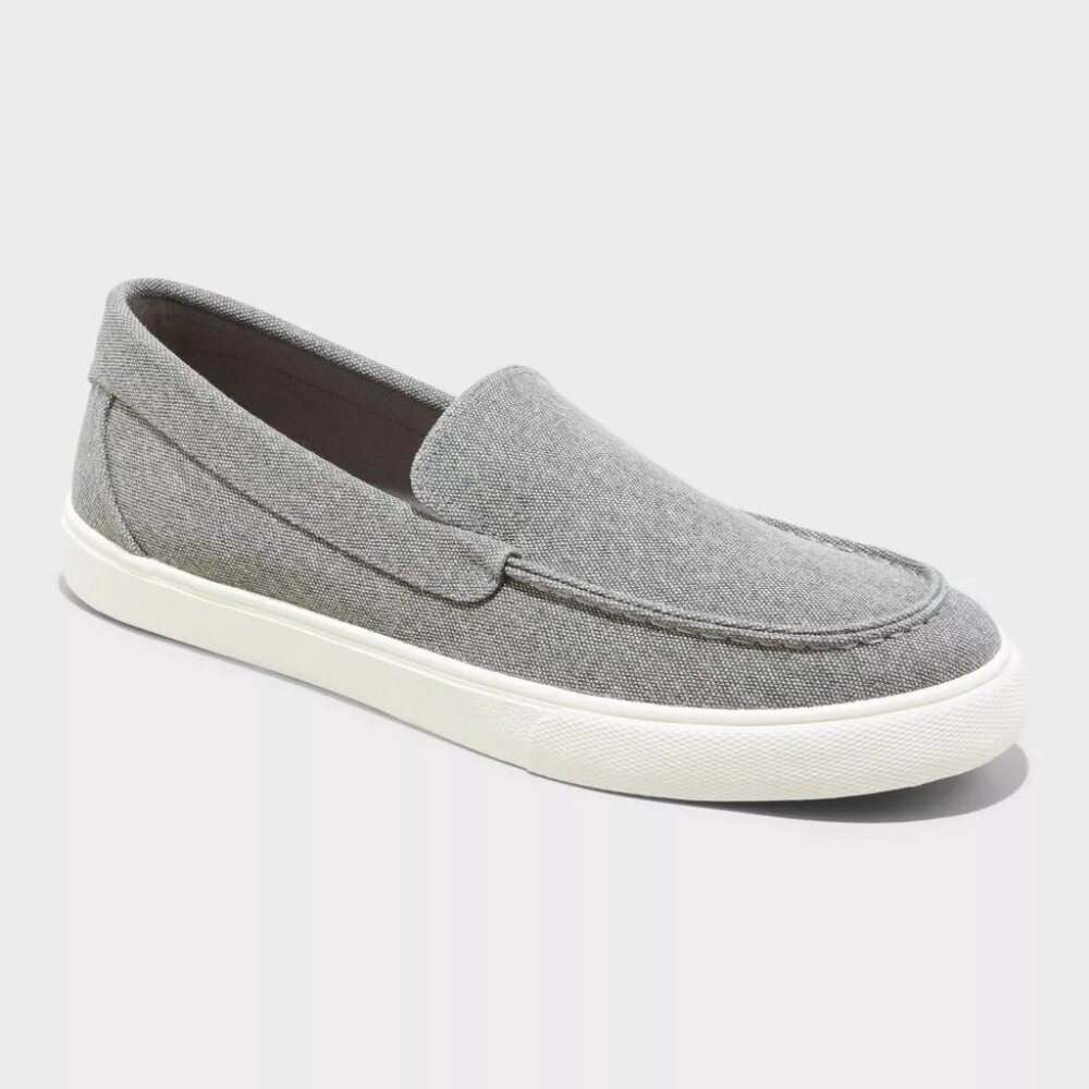 NEW Goodfellow & Co Men's Gabe Canvas Sneakers - Gray - Size 9.5
